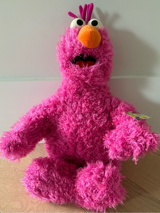 sesame place Other - Sesame Place Plush Telly Monster Pink Fuzzy Sesame Place Exclusive Toy ~17” Tall